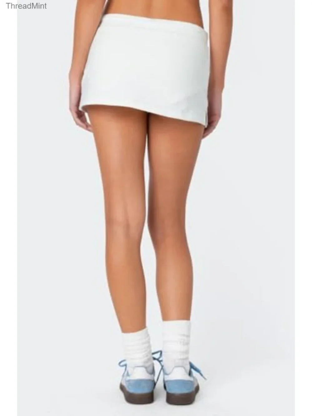 Women's Athletic Skort Drawstring Low Rise Mini with Built-in Shorts